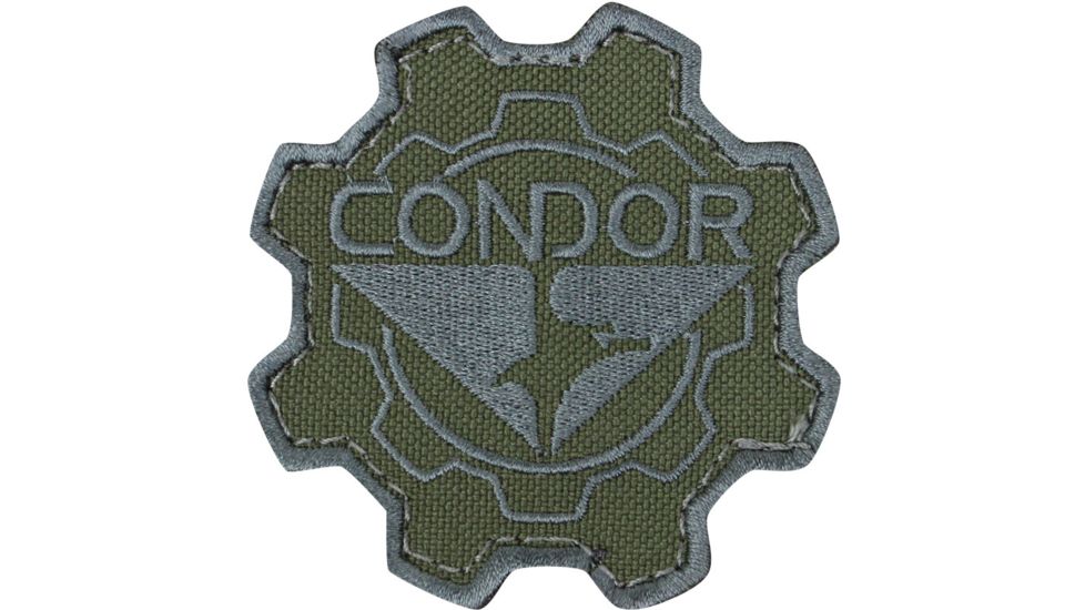 Condor Outdoor Gear Patch, 6 Pcs/Pack, Olive Drab, 243-001