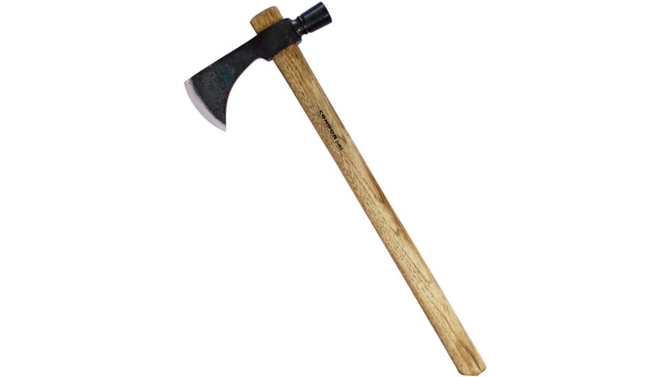 Condor Tool and Knife Indian Hammer Poll Tomahawk Axe, Standard Edge, Hickory Wood Handle, CTK3905-1HC