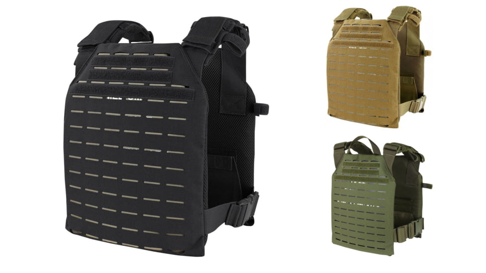 Condor LCS Sentry Plate Carrier, Black, Coyote Brown, Olive Drab