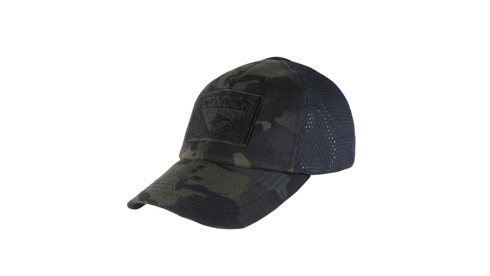 Condor Outdoor Mesh Tactical Cap, Multicam Black, TCM-021