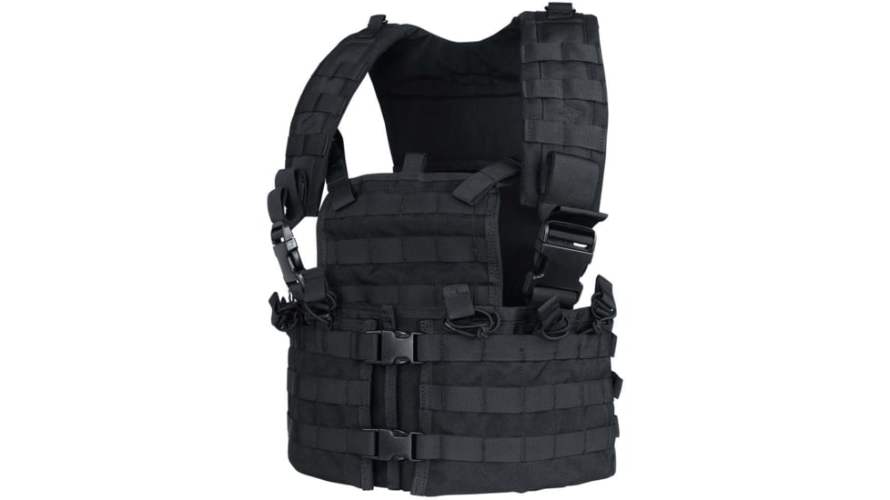 Condor Outdoor Modular Chest Set, Black, M-XL, Adjustable CS-002