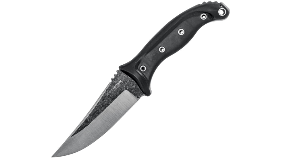 Condor Pandur Knife, 4.5 natural finish 1075HC steel blade, Black micarta handle, CTK1818-4.52HC