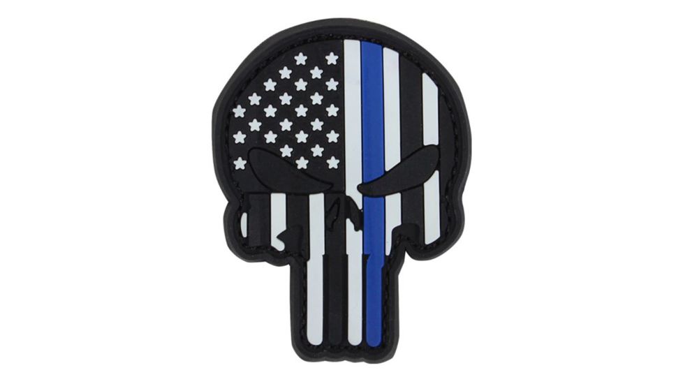 Condor Outdoor Punisher Pvc Patch 6 Pcs/ Pack, Blue Line, 181003-006