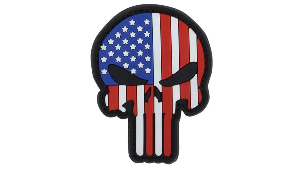 Condor Outdoor Punisher Pvc Patch 6 Pcs/ Pack, Rwb, 181003-004