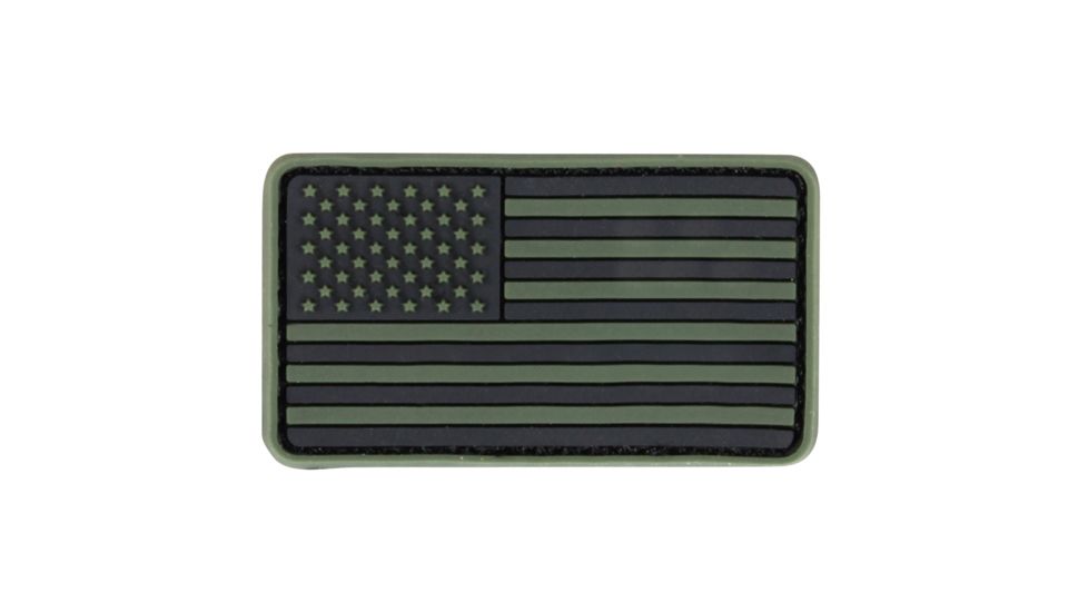 Condor Outdoor PVC Mini US Flag Patch, 6 pcs/pack, Olive Drab, 181014-001