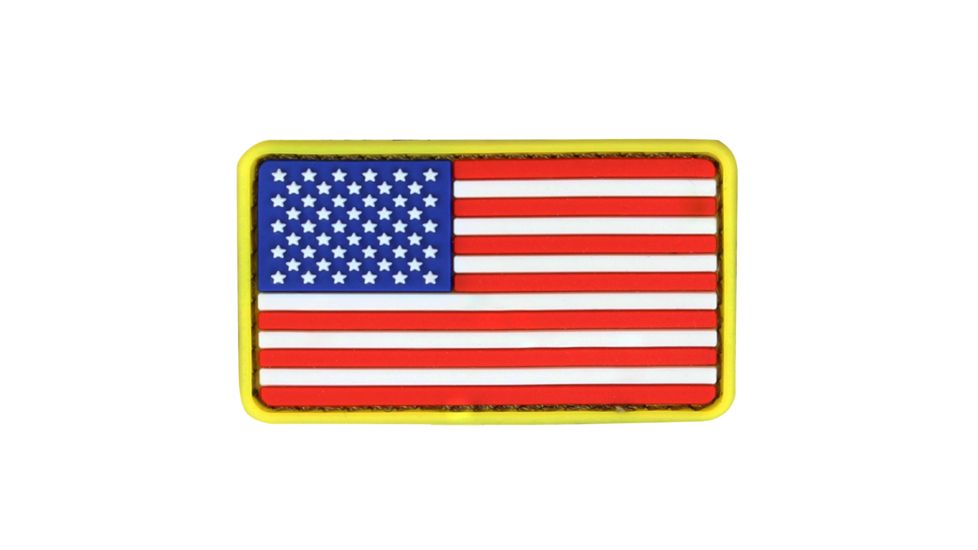 Condor Outdoor PVC Mini US Flag Patch, 6 pcs/pack, Rwb, 181014-004