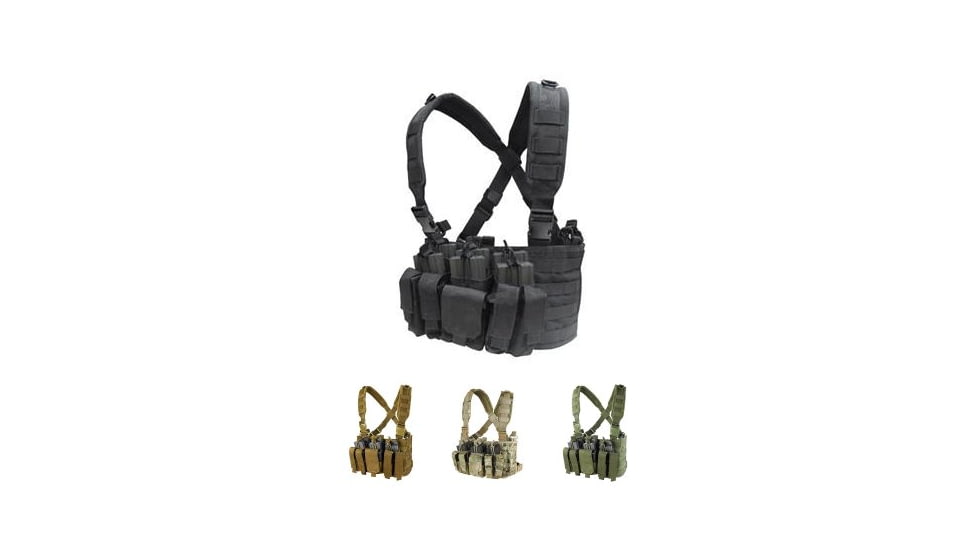 Condor Recon Chest Rig , Black, Coyote Brown, MultiCam, Olive Drab