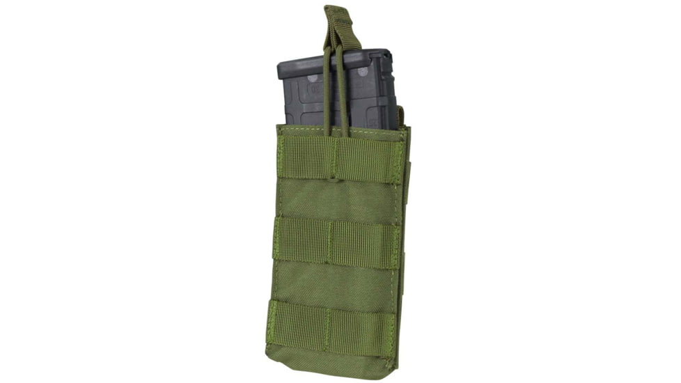 Condor Outdoor Single M4/M16 Open Top Mag Pouch, 001, Olive Drab, MA18-001