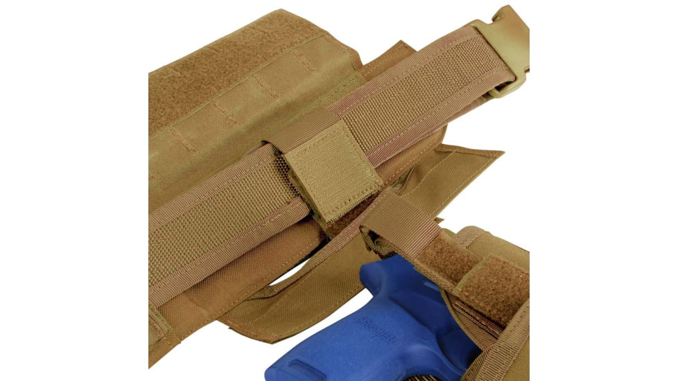 Condor Outdoor Slim Battle Belt w/ Removable Anti-Slip Rubberized Pads, Coyote Brown, Large, 121160-498-L