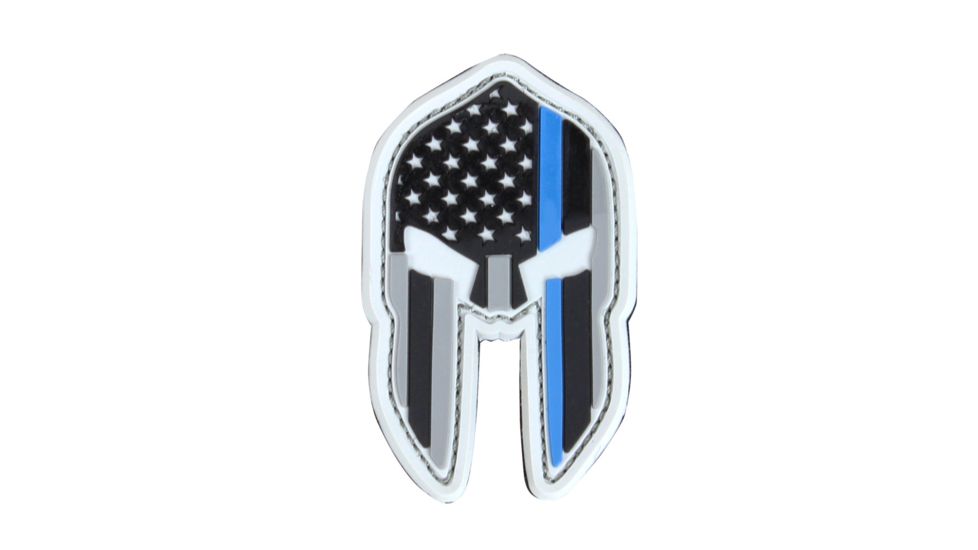Condor Outdoor Spartan Helmet PVC Patch 6Pcs/Pack, Thin Blue Line, 181012-006