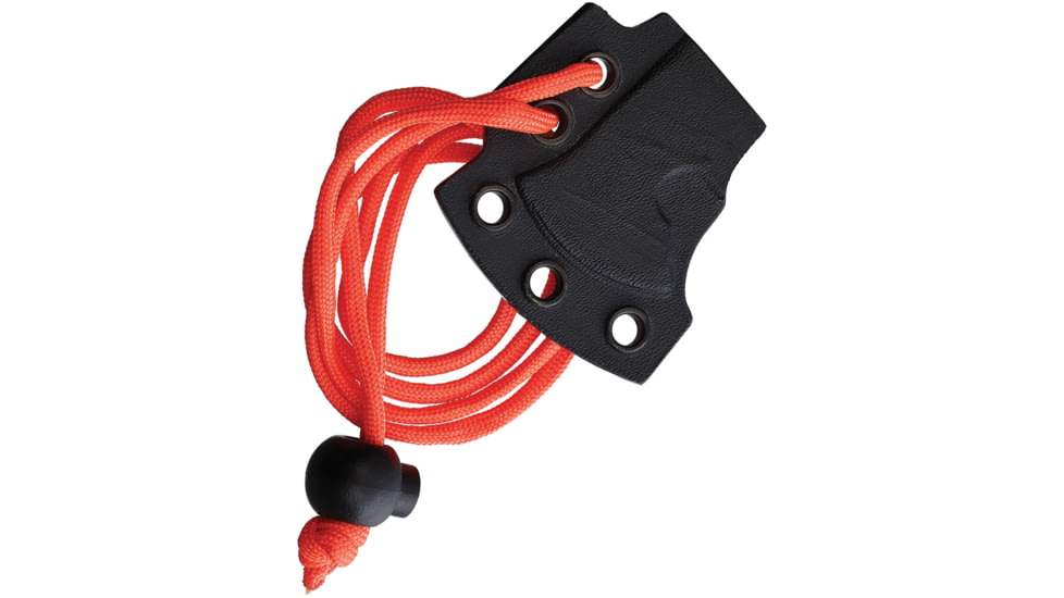 Condor Tool and Knife Carlitos Neck Orange Hatchet, 3in Overall, 1.75in Black Cerakote 1075HC Steel Axe Head w/ 1.25in Cutting Edge, Orange Cord Wrapped Handle, Kydex Sheath, CTK820-2.9-HC