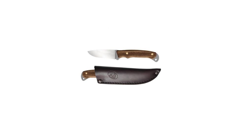 Condor Tool and Knife Jackal Skinner Series - Caper, 420 Hc Stainless Steel Blasted Satin Blade, Walnut Handle, CTK312-2.6