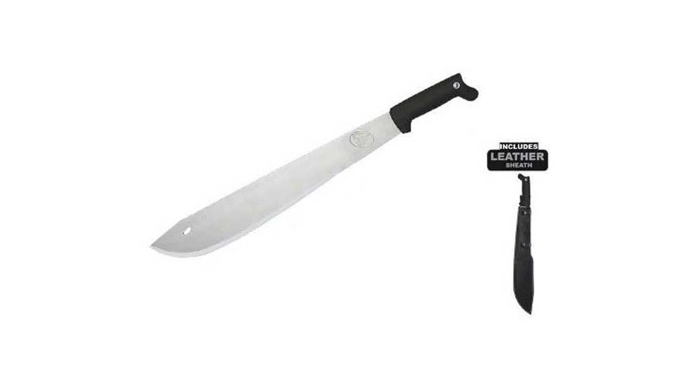 Condor Tool and Knife Outback Machete 20 in., Black Poly. Handle, Blasted Satin CTK2042S