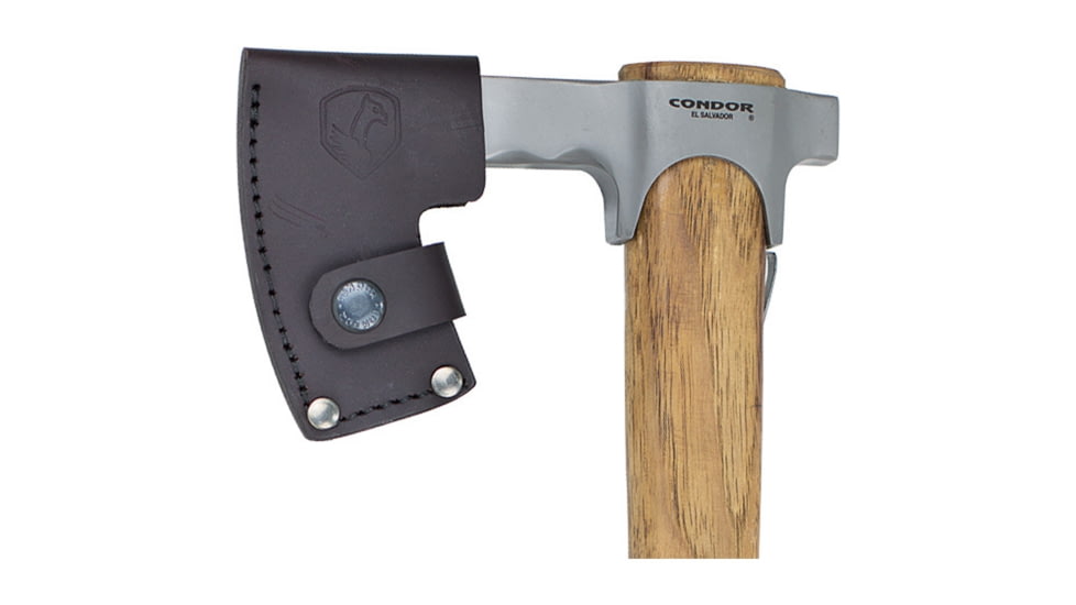 Condor Tool and Knife Travelhawk Axe, 16.25in Overall, 6.88in Blasted Satin 1060Hc Steel Axe Head With 4in Cutting Edge, Hickory Handle, CTK104-1.87