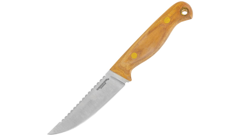 Condor Trelken Knife, 3.5 satin finish 420HC stainless sawback blade, Hickory handle, CTK114-3.5SS