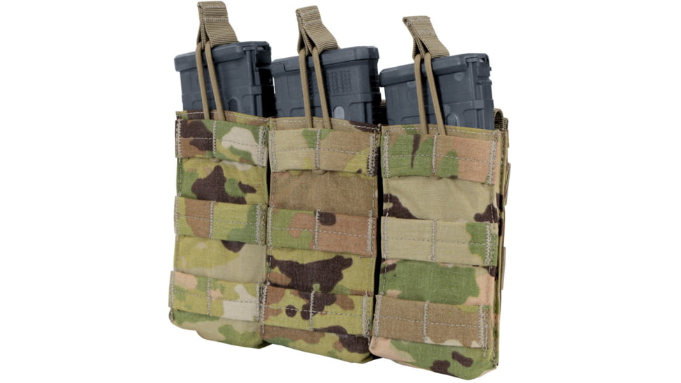 Condor Outdoor Triple M4/M16 Open Top Mag Pouch, Scorpion, MA27-800