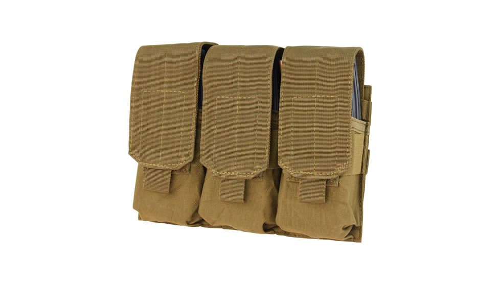 Condor Outdoor Triple M4 Magazine Pouch, Coyote Brown, 12-MA58-498