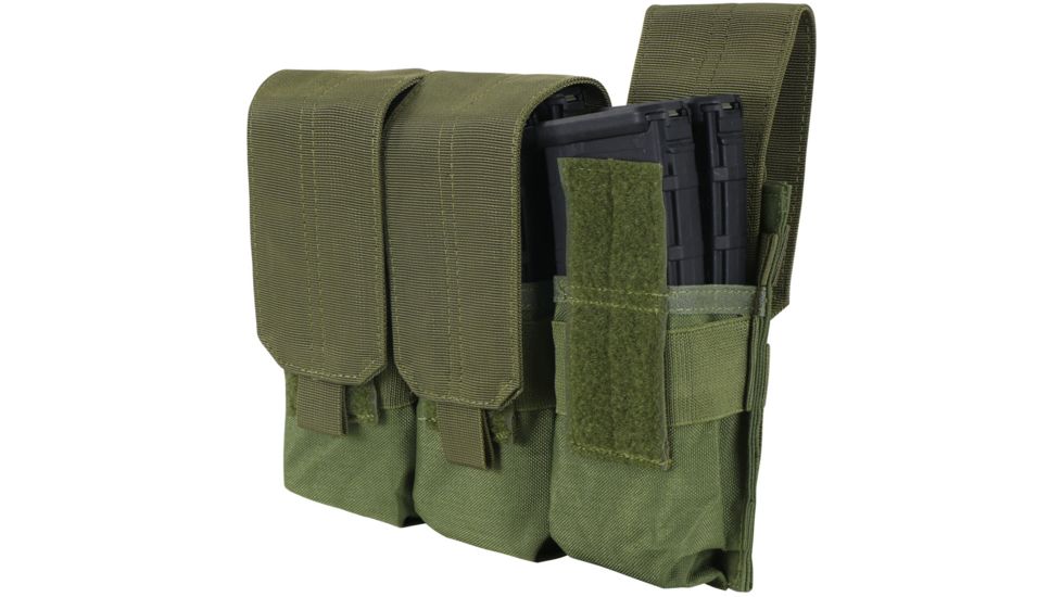Condor Outdoor Triple M4 Mag Pouch, Olive Drab, MA58-001