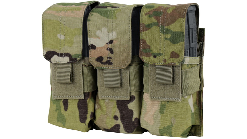 Condor Outdoor Triple M4 Magazine Pouch, Scorpion OCP, 12-MA58-800
