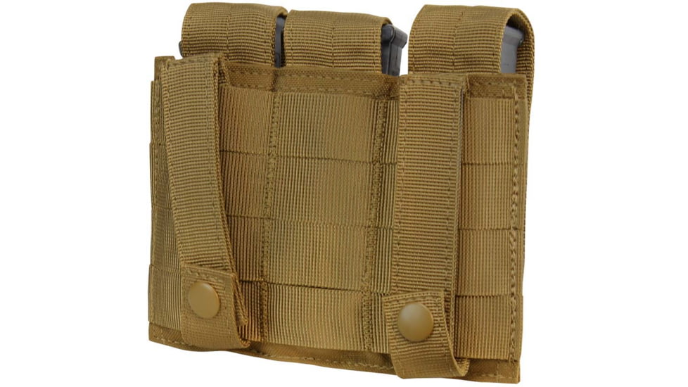 Condor Outdoor Triple Pistol Mag Pouch, Coyote Brown, MA52-498