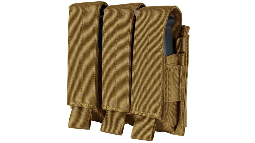 Condor Outdoor Triple Pistol Mag Pouch, Coyote Brown, MA52-498