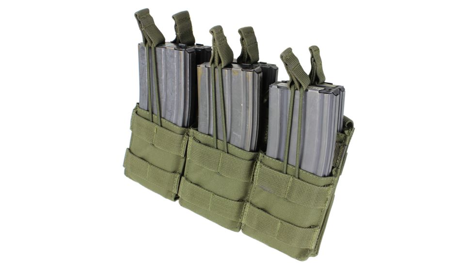 Condor Outdoor Triple Stacker M4 Magazine Pouch, Olive Drab, 12-MA44-001