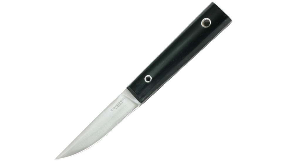 Condor Tool and Knife Urban EDC Puukko Knife, 7.25in Overall, 3.25in Satin 1095Hc Steel Blade, Black Micarta Handle, Black Leather Sheath, CTK800-3.3HC