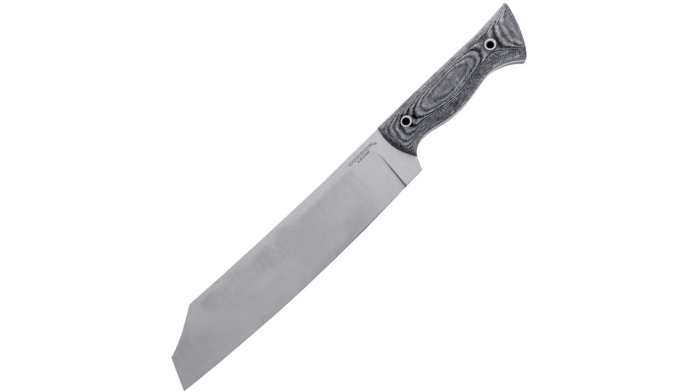 Condor Woodbuster Chopper Knife, 9.75 satin finish 1075HC steel blade, Black and white micarta handle, CTK2821-9.78HC