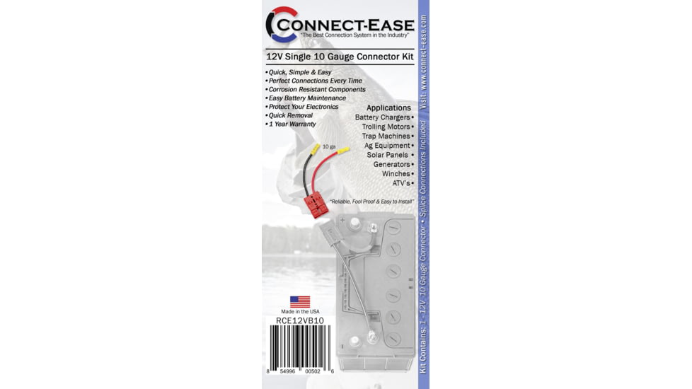 Connect-Ease Connect Ease Ce12Vb1D Easy 12 Volt Single Device Connector, RCE12VB10