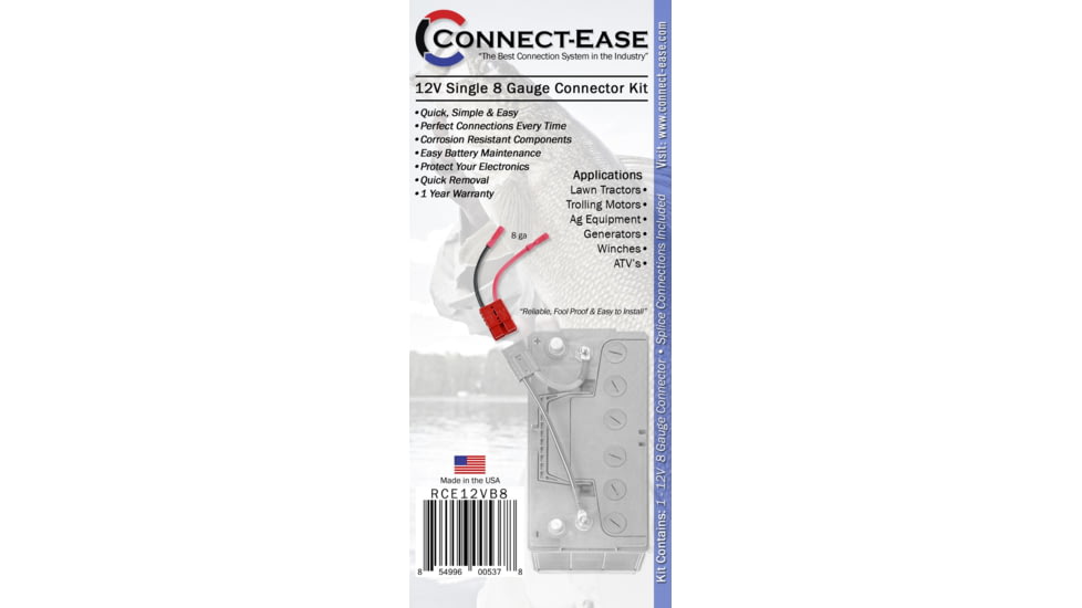 Connect-Ease Connect Ease Single 8 Gauge Connector, RCE12VB8