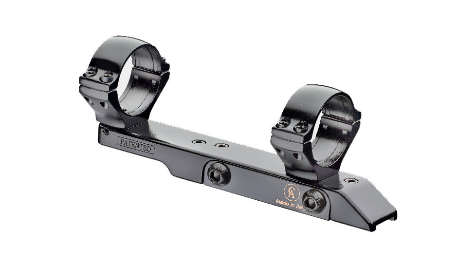 Contessa Fixed Bases for 12mm x 60 Rails, Black, Simple Black Mod FX With Rings, FX02