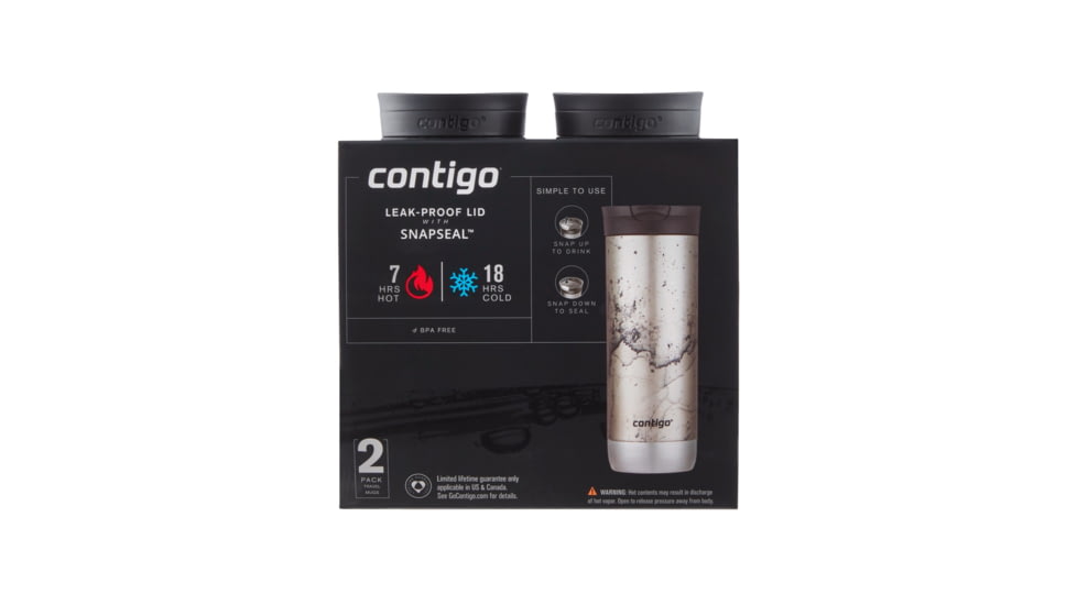 Contigo Huron 2.0 2 Pack, 20 oz, Spirulina Concrete, 20, CTSSHURON2020-2