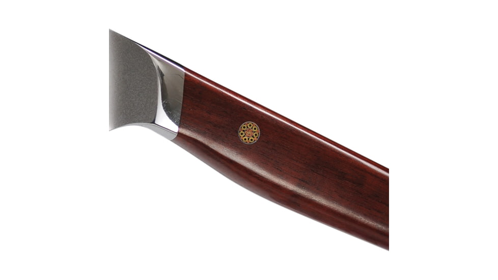 Cool Hand Utility Knife Cocobolo Knife, 10.5in Overall, VG-10 Damascus Steel, 6in Hammered Blade, Cocobolo Wood Handle, 7196DCB