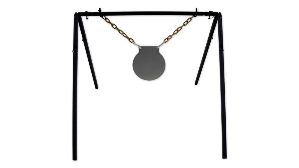 Copper Ridge Outdoors AR500 10 inch Gong Target w/Stand, 1/2 in Thick, Silver SH5055CR
