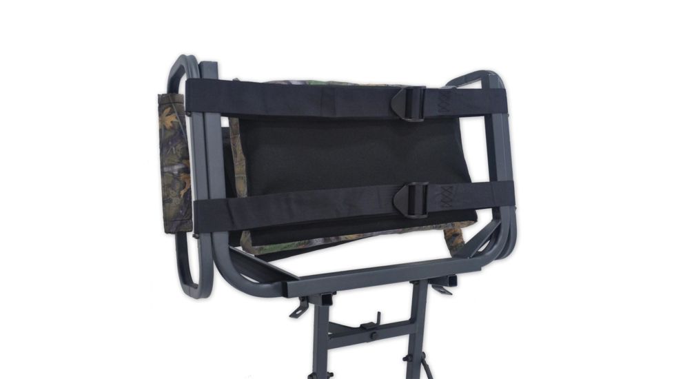 Copper Ridge Outdoors Deluxe Hang On Tree Stand, 24 x 32 inch Platform, Black/Tree Camo 02-MKHS01-DC1CR