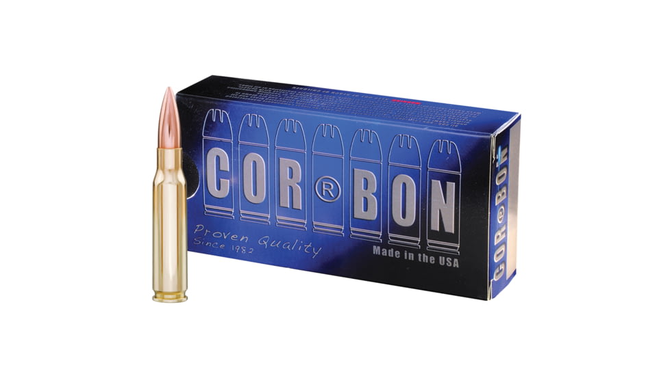 Cor Bon Performance Match .308 Winchester, 185 grain, Boat Tail Hollow Point, 20 Rounds Rifle Ammo, PM308S185