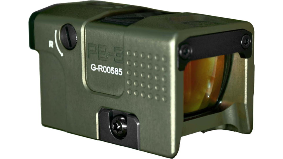 CORD Pandora PB-3 Micro Reflex Red Dot Sight w/Aurawake, 1x22-17mm, 3/32 MOA Dot/Ring Reticle, Olive Green, 226252