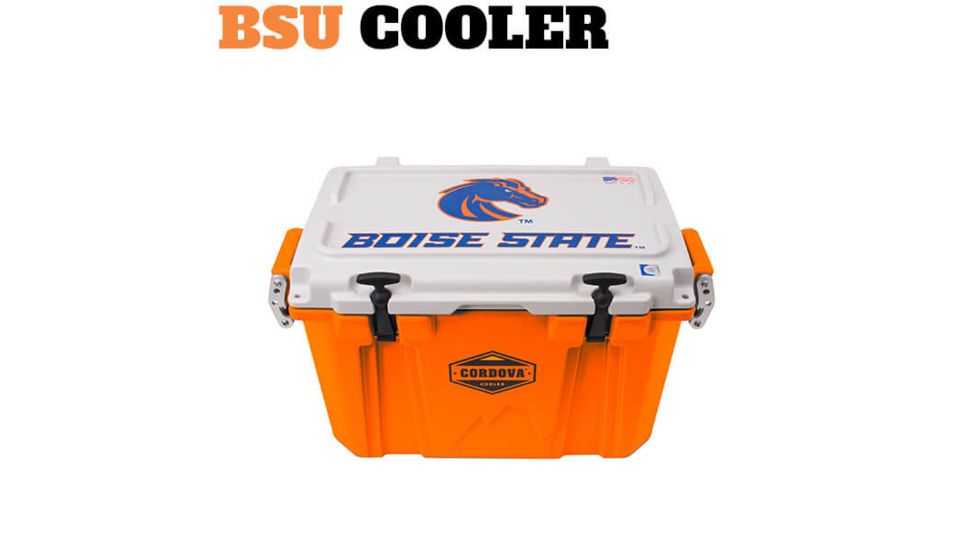 Cordova 125 XLarge BSU Cooler, Orange/Blue Logo CCBSUWO-125