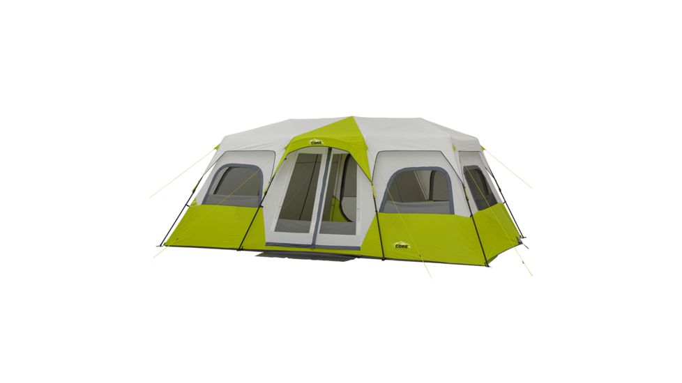 Core Equipment 12 Person Instant Cabin Tent, Green/Gray, 18 x 10 ft, 40027
