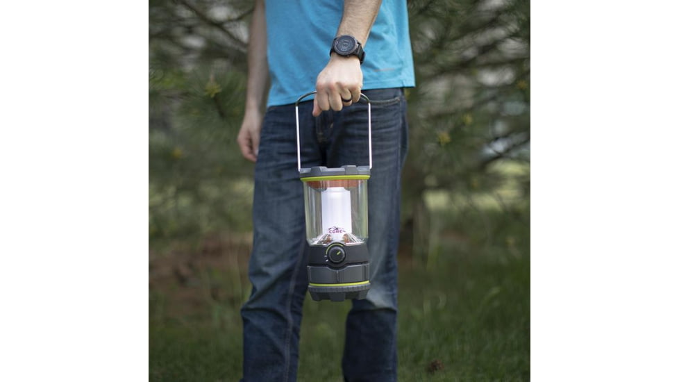 Core Equipment 750 Lumen LED Lantern with Nightlight, Gray, 5.6 x 5.6 x 10.4 in, 40020