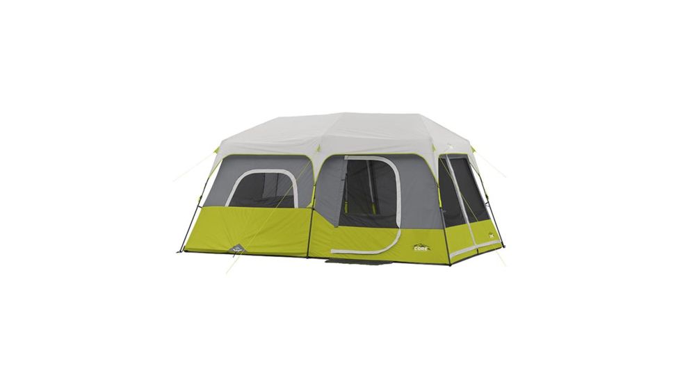 Core Equipment 9 Person Instant Cabin Tent, Green/Gray, 14 x 9 ft, 40008