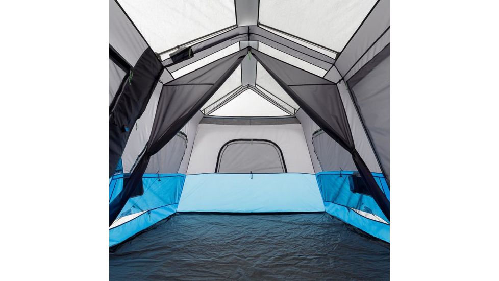 Core Equipment Lighted 9 Person Instant Cabin Tent, Blue, 14 x 9 ft, 40062
