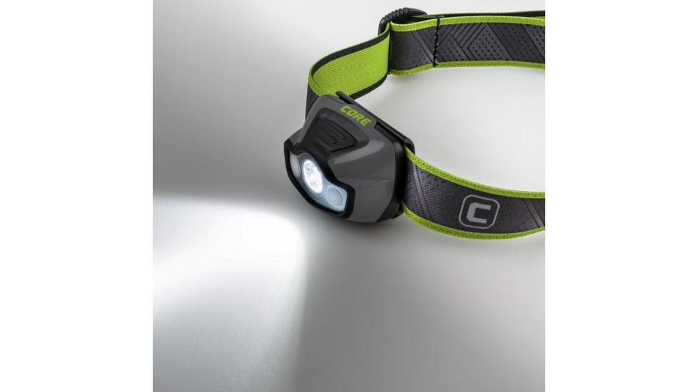Core Equipment Multi-Color Headlamp, 175 Lumen, Gray, 2.2 x 1.6 x 1.3 in, 40016