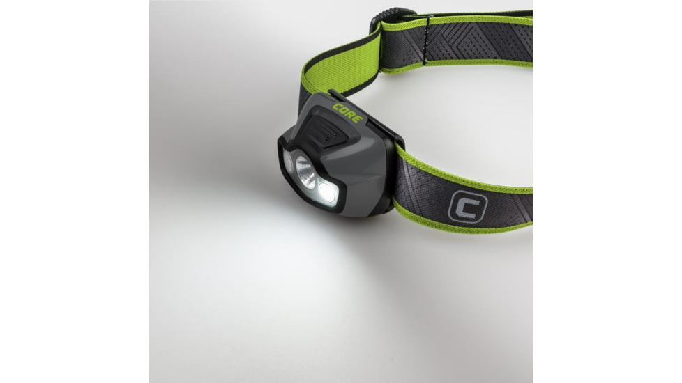 Core Equipment Multi-Color Headlamp, 175 Lumen, Gray, 2.2 x 1.6 x 1.3 in, 40016