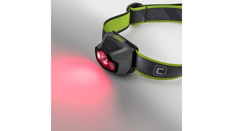 Core Equipment Multi-Color Headlamp, 175 Lumen, Gray, 2.2 x 1.6 x 1.3 in, 40016