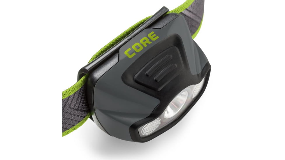 Core Equipment Multi-Color Headlamp, 175 Lumen, Gray, 2.2 x 1.6 x 1.3 in, 40016