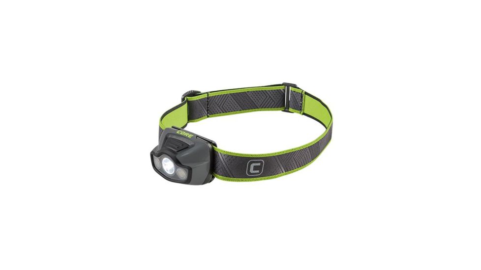 Core Equipment Multi-Color Headlamp, 175 Lumen, Gray, 2.2 x 1.6 x 1.3 in, 40016