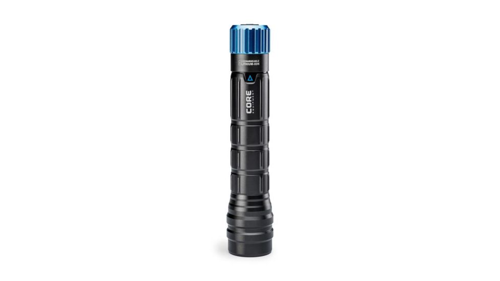 Core Equipment Rechargeable Flashlight, 1000 Lumen, Gray, 6.5 x 1.3 x 1.1 in, 40075