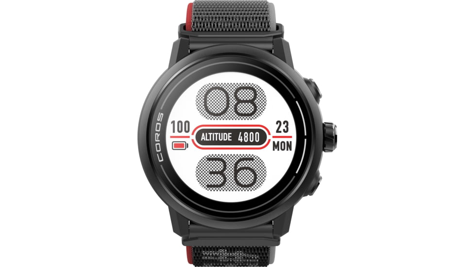 COROS Apex 2 GPS Outdoor Watch, Black, WAPX2-BLK