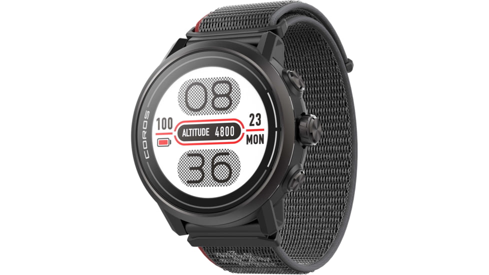 COROS Apex 2 GPS Outdoor Watch, Black, WAPX2-BLK
